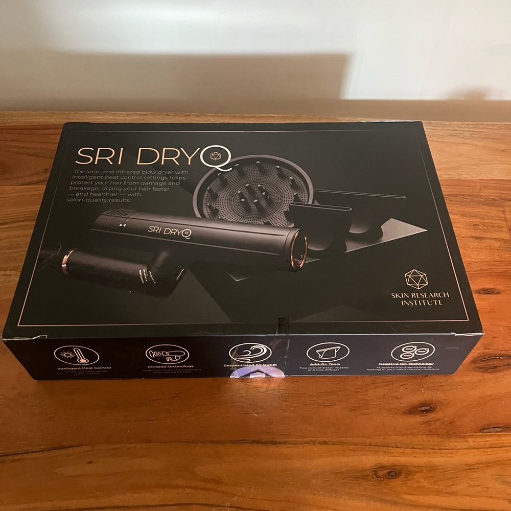 SRI Dry Q "Smart" Hair Dryer Salon Edition 9ft. Cord - Super Lightweight